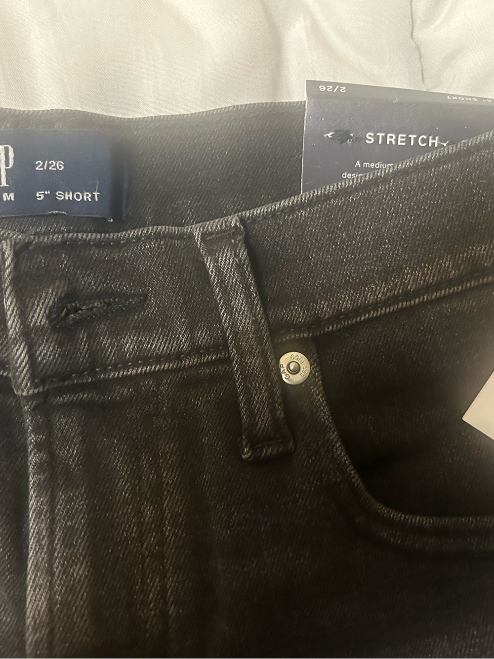GAP Women’s Black  Denim Shorts never worn